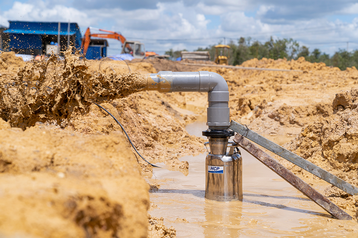 Dewatering for Factory Construction in Long An Province, Vietnam